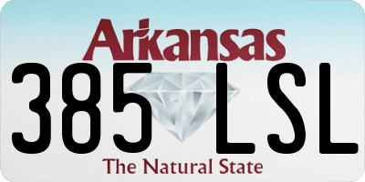 AR license plate 385LSL
