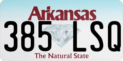 AR license plate 385LSQ