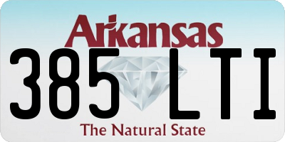 AR license plate 385LTI
