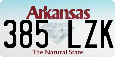 AR license plate 385LZK