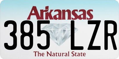 AR license plate 385LZR