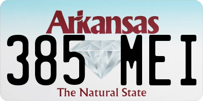 AR license plate 385MEI