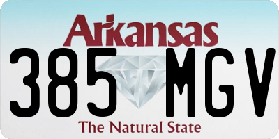 AR license plate 385MGV