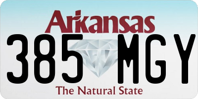 AR license plate 385MGY