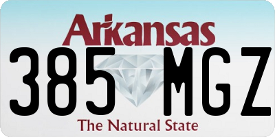 AR license plate 385MGZ