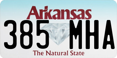 AR license plate 385MHA