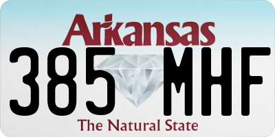 AR license plate 385MHF