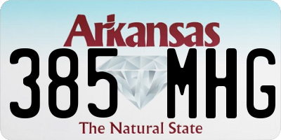 AR license plate 385MHG