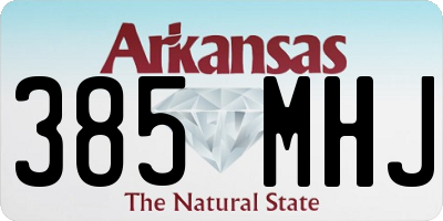 AR license plate 385MHJ