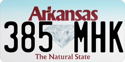 AR license plate 385MHK