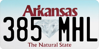 AR license plate 385MHL