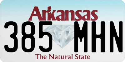 AR license plate 385MHN
