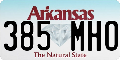 AR license plate 385MHO