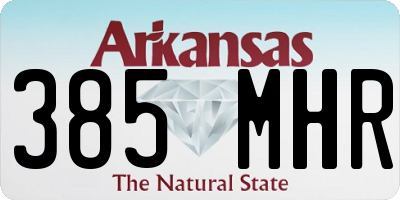 AR license plate 385MHR