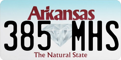 AR license plate 385MHS