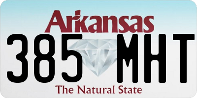 AR license plate 385MHT