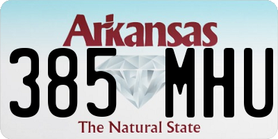 AR license plate 385MHU