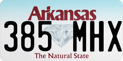 AR license plate 385MHX