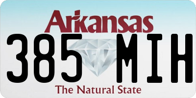 AR license plate 385MIH