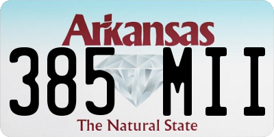 AR license plate 385MII