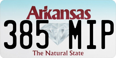 AR license plate 385MIP