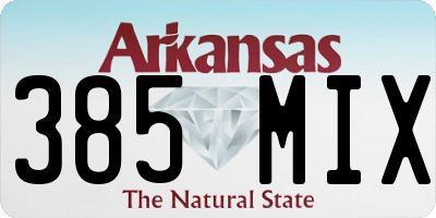 AR license plate 385MIX