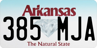 AR license plate 385MJA