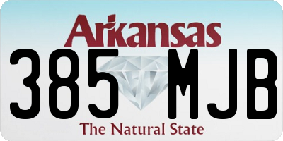 AR license plate 385MJB