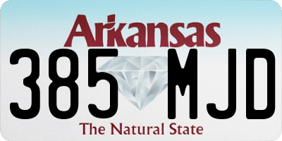 AR license plate 385MJD