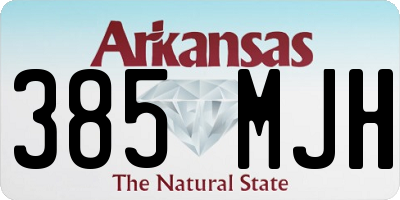 AR license plate 385MJH