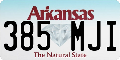 AR license plate 385MJI