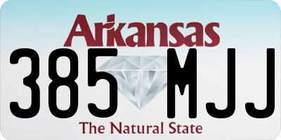 AR license plate 385MJJ