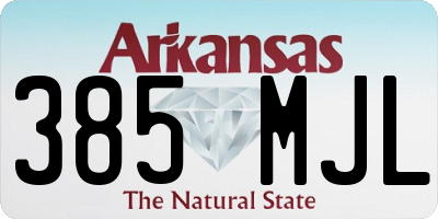 AR license plate 385MJL