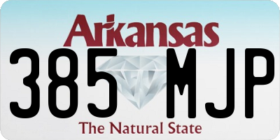 AR license plate 385MJP