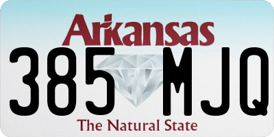 AR license plate 385MJQ