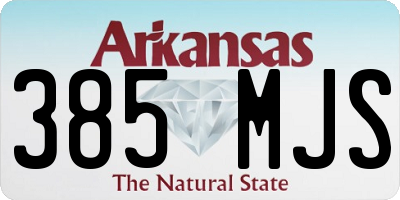 AR license plate 385MJS
