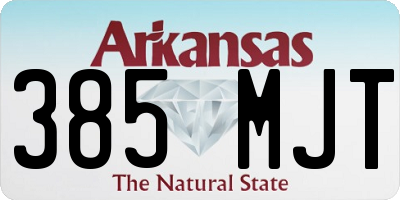 AR license plate 385MJT