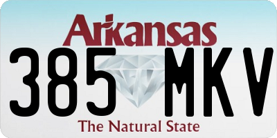 AR license plate 385MKV