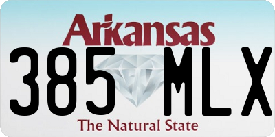 AR license plate 385MLX