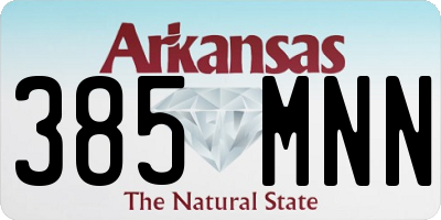 AR license plate 385MNN