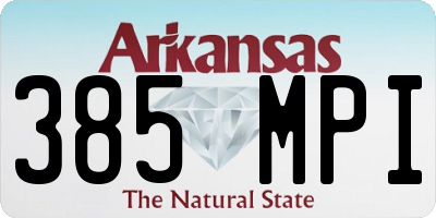 AR license plate 385MPI