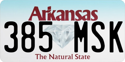 AR license plate 385MSK