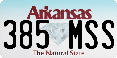 AR license plate 385MSS