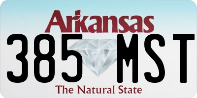 AR license plate 385MST