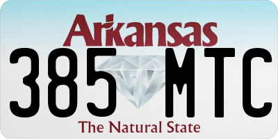 AR license plate 385MTC