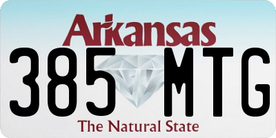 AR license plate 385MTG