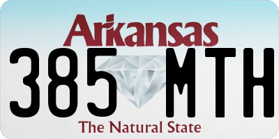 AR license plate 385MTH