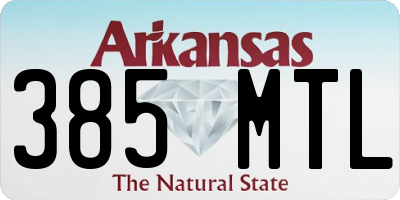 AR license plate 385MTL