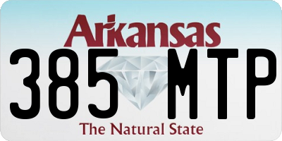 AR license plate 385MTP