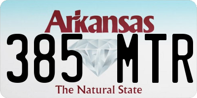 AR license plate 385MTR